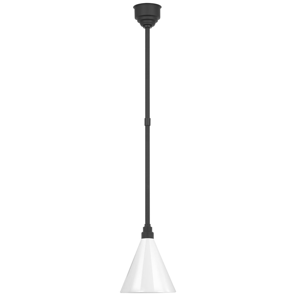 Visual Comfort Signature Canada - LED Pendant - Academy Barn Light - Matte Black- Union Lighting Luminaires Decor