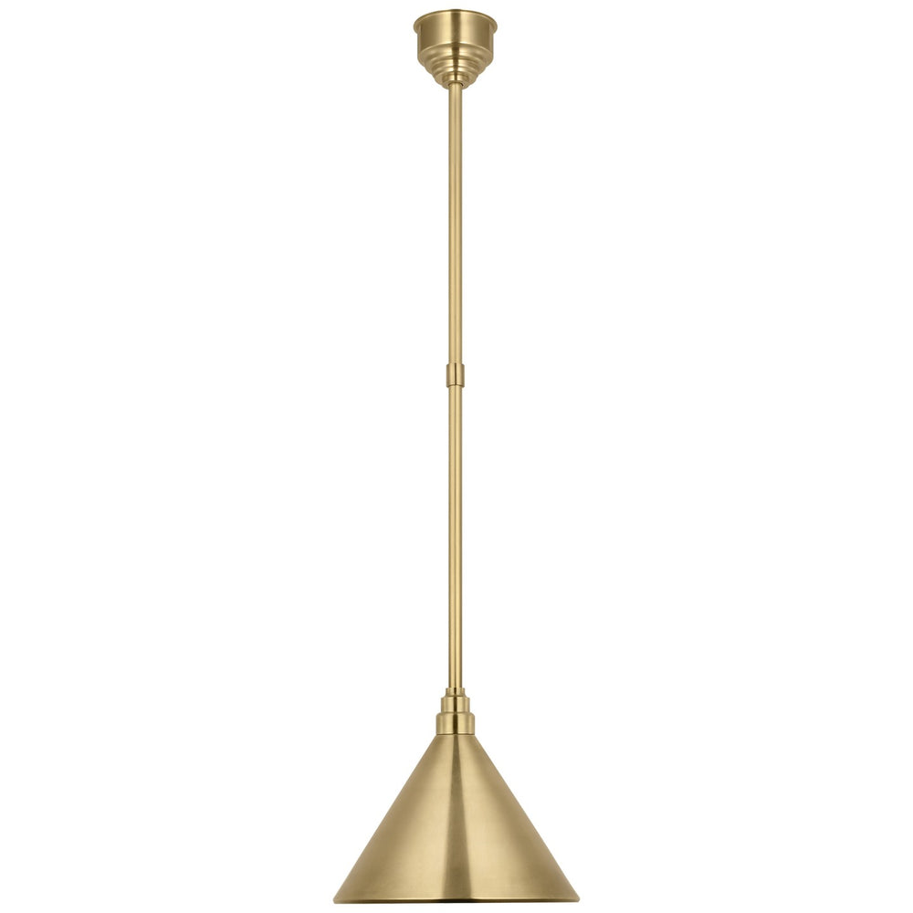 Visual Comfort Signature Canada - LED Pendant - Academy Barn Light - Hand-Rubbed Antique Brass- Union Lighting Luminaires Decor