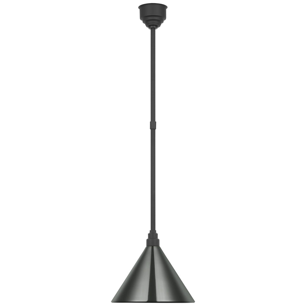 Visual Comfort Signature Canada - LED Pendant - Academy Barn Light - Matte Black- Union Lighting Luminaires Decor