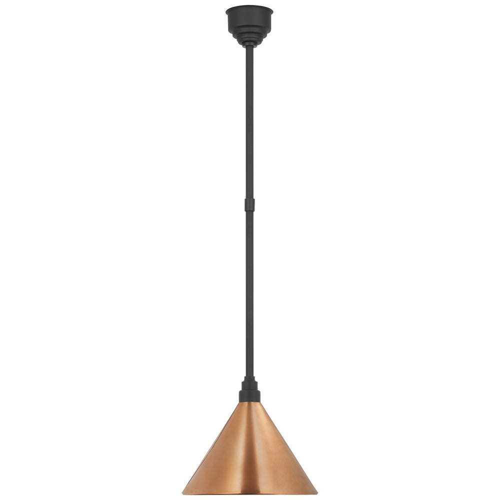 Visual Comfort Signature Canada - LED Pendant - Academy Barn Light - Matte Black- Union Lighting Luminaires Decor