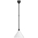 Visual Comfort Signature Canada - LED Pendant - Academy Barn Light - Matte Black- Union Lighting Luminaires Decor
