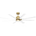 Generation Lighting Canada - 65"Ceiling Fan - Flera Smart 65 LED - Burnished Brass- Union Lighting Luminaires Decor