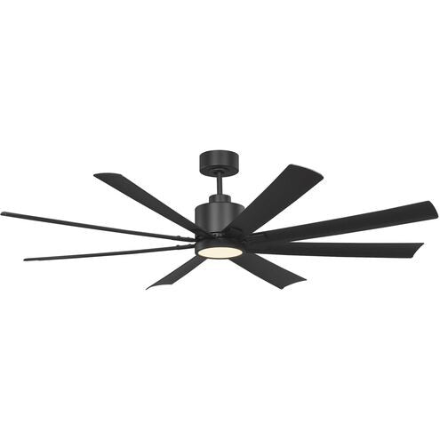 Generation Lighting Canada - 65"Ceiling Fan - Flera Smart 65 LED - Midnight Black- Union Lighting Luminaires Decor