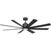 Generation Lighting Canada - 65"Ceiling Fan - Flera Smart 65 LED - Midnight Black- Union Lighting Luminaires Decor