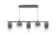 Matteo Canada - Five Light Chandelier - Refrax - Matte Black- Union Lighting Luminaires Decor