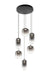 Matteo Canada - Six Light Chandelier - Refrax - Matte Black- Union Lighting Luminaires Decor