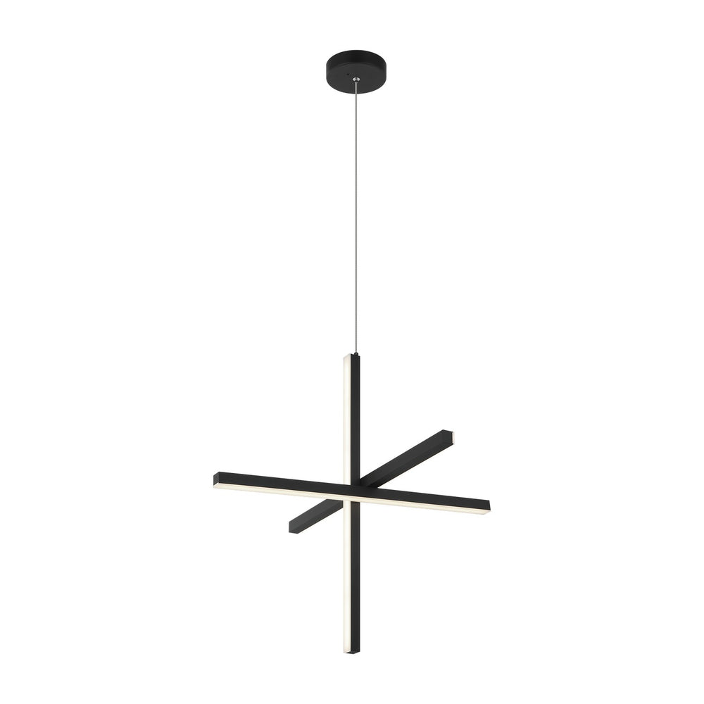 Matteo Canada - Three Light Pendant - Crosley - Matte Black- Union Lighting Luminaires Decor