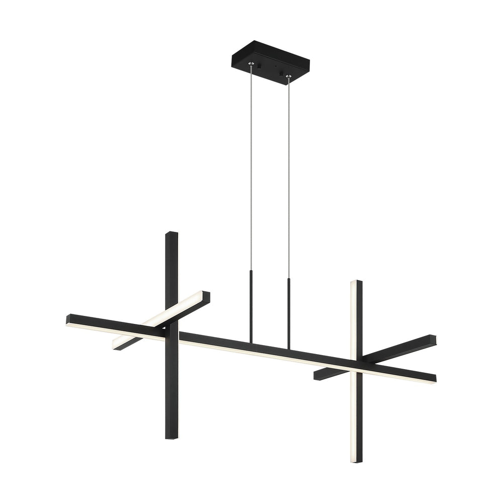 Matteo Canada - Four Light Pendant - Crosley - Matte Black- Union Lighting Luminaires Decor