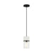Matteo Canada - One Light Pendant - Marmor - Matte Black + White Marble- Union Lighting Luminaires Decor