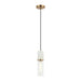Matteo Canada - One Light Pendant - Marmor - Aged Gold Brass + White Marble- Union Lighting Luminaires Decor