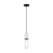 Matteo Canada - One Light Pendant - Marmor - Matte Black + White Marble- Union Lighting Luminaires Decor