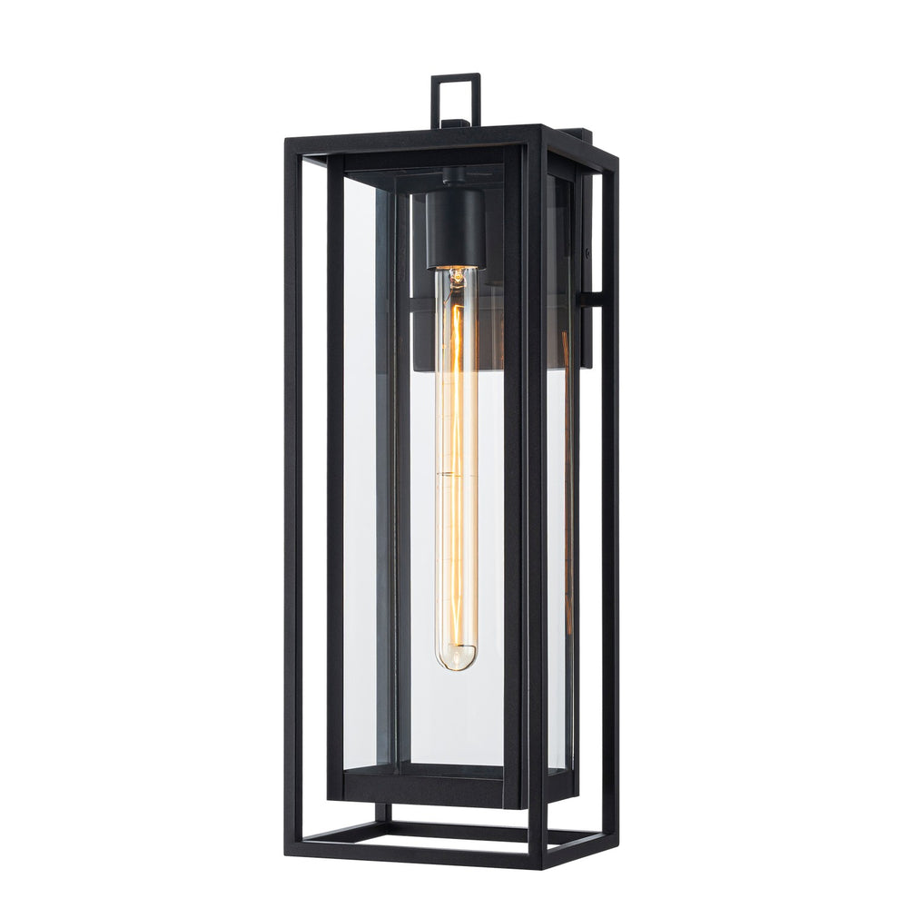 Matteo Canada - One Light Outdoor Lantern - Stratford - Matte Black- Union Lighting Luminaires Decor