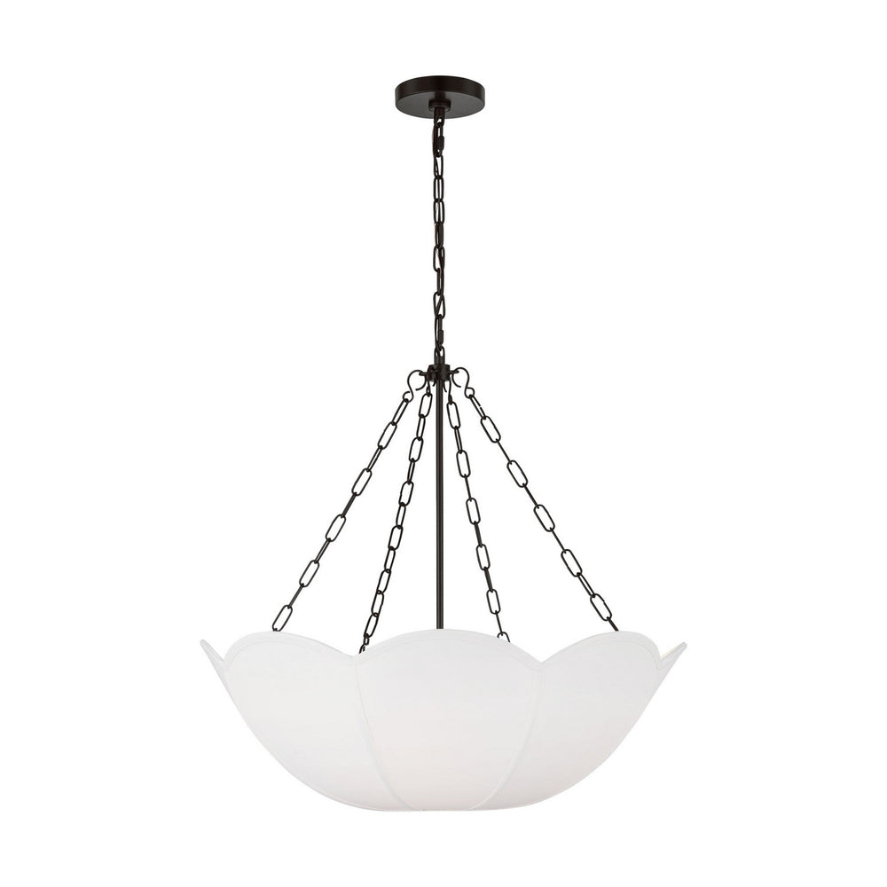 Visual Comfort Studio Canada - Three Light Chandelier - Stassi - Aged Iron- Union Lighting Luminaires Decor