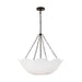 Visual Comfort Studio Canada - Three Light Chandelier - Stassi - Aged Iron- Union Lighting Luminaires Decor