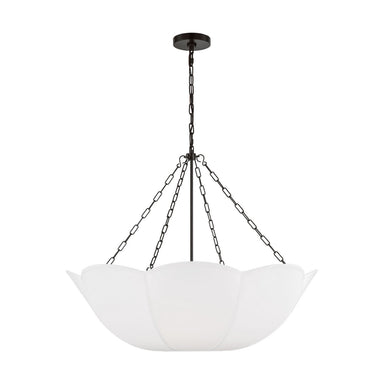 Visual Comfort Studio Canada - Four Light Chandelier - Stassi - Aged Iron- Union Lighting Luminaires Decor