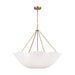 Visual Comfort Studio Canada - Four Light Chandelier - Stassi - Burnished Brass- Union Lighting Luminaires Decor