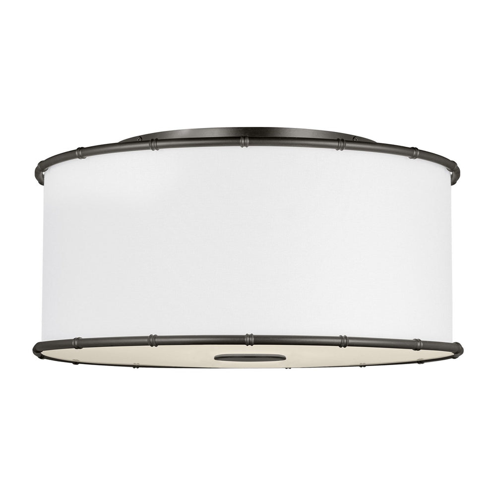 Visual Comfort Studio Canada - Two Light Flush Mount - Aldric - Aged Iron- Union Lighting Luminaires Decor