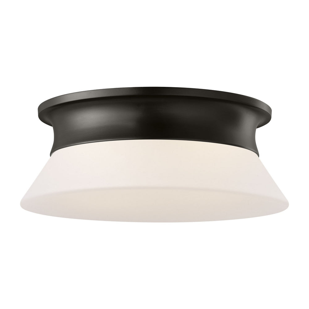 Visual Comfort Studio Canada - Two Light Flush Mount - Panos - Aged Iron- Union Lighting Luminaires Decor