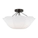 Visual Comfort Studio Canada - Two Light Semi Flush Mount - Stassi - Aged Iron- Union Lighting Luminaires Decor
