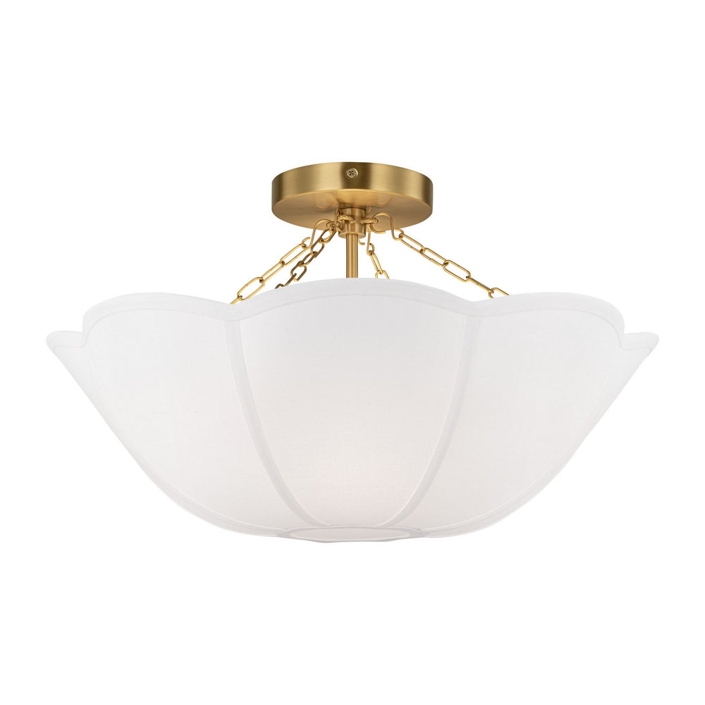 Visual Comfort Studio Canada - Two Light Semi Flush Mount - Stassi - Burnished Brass- Union Lighting Luminaires Decor