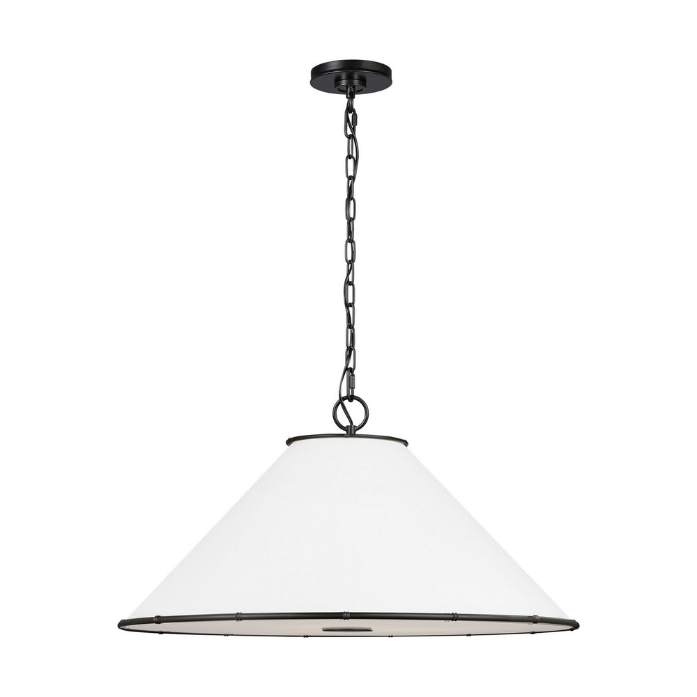 Visual Comfort Studio Canada - Three Light Pendant - Aldric - Aged Iron- Union Lighting Luminaires Decor