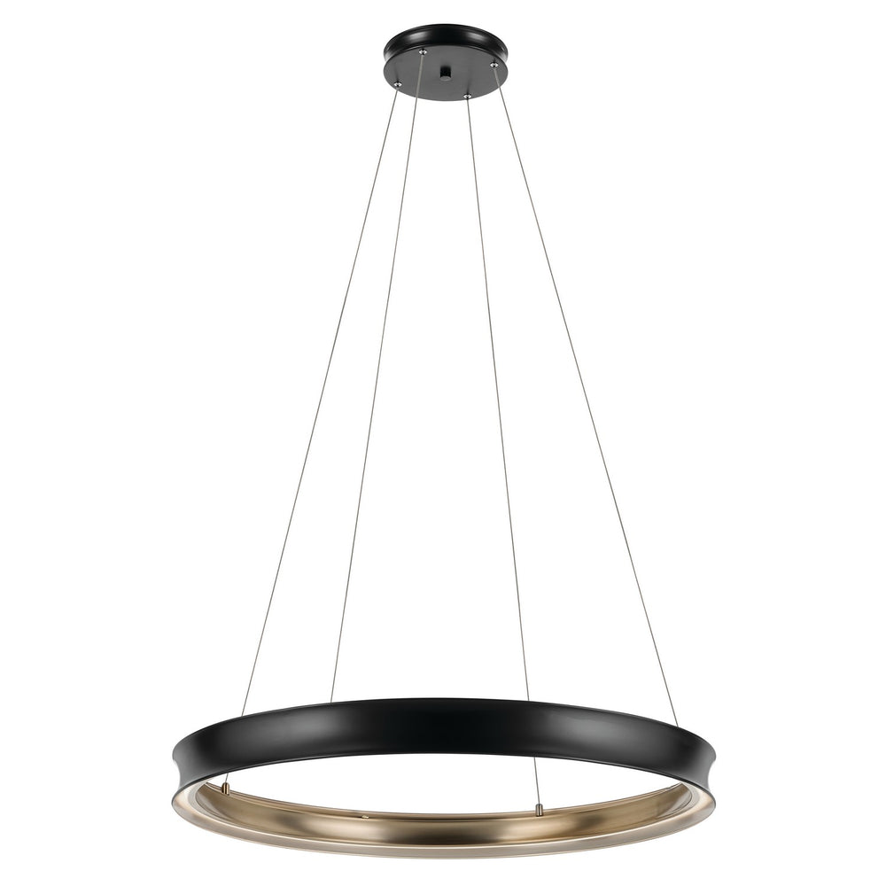 Kichler Canada - LED Chandelier - Larousse - Black- Union Lighting Luminaires Decor