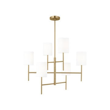 Visual Comfort Studio Canada - Six Light Chandelier - Key - Burnished Brass- Union Lighting Luminaires Decor