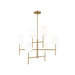 Visual Comfort Studio Canada - Six Light Chandelier - Key - Burnished Brass- Union Lighting Luminaires Decor