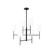 Visual Comfort Studio Canada - Six Light Chandelier - Key - Midnight Black- Union Lighting Luminaires Decor