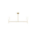 Visual Comfort Studio Canada - Two Light Linear Chandelier - Key - Burnished Brass- Union Lighting Luminaires Decor