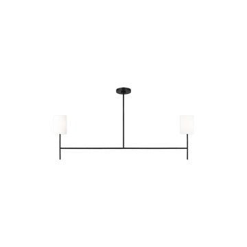 Visual Comfort Studio Canada - Two Light Linear Chandelier - Key - Midnight Black- Union Lighting Luminaires Decor