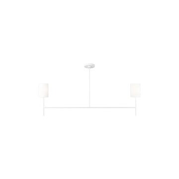 Visual Comfort Studio Canada - Two Light Linear Chandelier - Key - Matte White- Union Lighting Luminaires Decor
