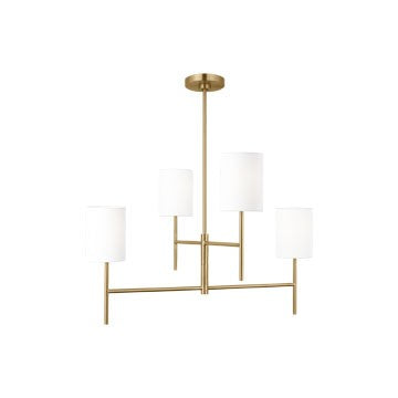 Visual Comfort Studio Canada - Four Light Chandelier - Key - Burnished Brass- Union Lighting Luminaires Decor