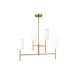 Visual Comfort Studio Canada - Four Light Chandelier - Key - Burnished Brass- Union Lighting Luminaires Decor