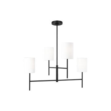Visual Comfort Studio Canada - Four Light Chandelier - Key - Midnight Black- Union Lighting Luminaires Decor