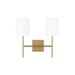 Visual Comfort Studio Canada - Two Light Wall Sconce - Key - Burnished Brass- Union Lighting Luminaires Decor