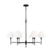 Visual Comfort Studio Canada - Six Light Chandelier - Ridgewood - Aged Iron- Union Lighting Luminaires Decor
