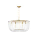 Visual Comfort Studio Canada - Six Light Pendant - Pierce - Burnished Brass- Union Lighting Luminaires Decor