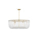 Visual Comfort Studio Canada - Six Light Pendant - Pierce - Burnished Brass- Union Lighting Luminaires Decor