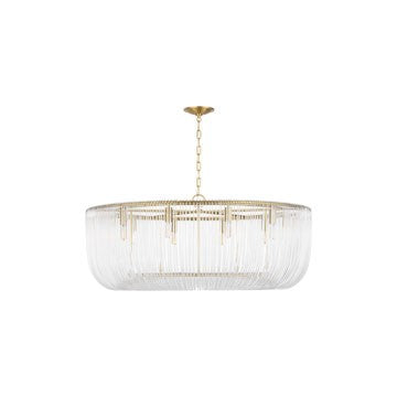 Visual Comfort Studio Canada - Ten Light Pendant - Pierce - Burnished Brass- Union Lighting Luminaires Decor