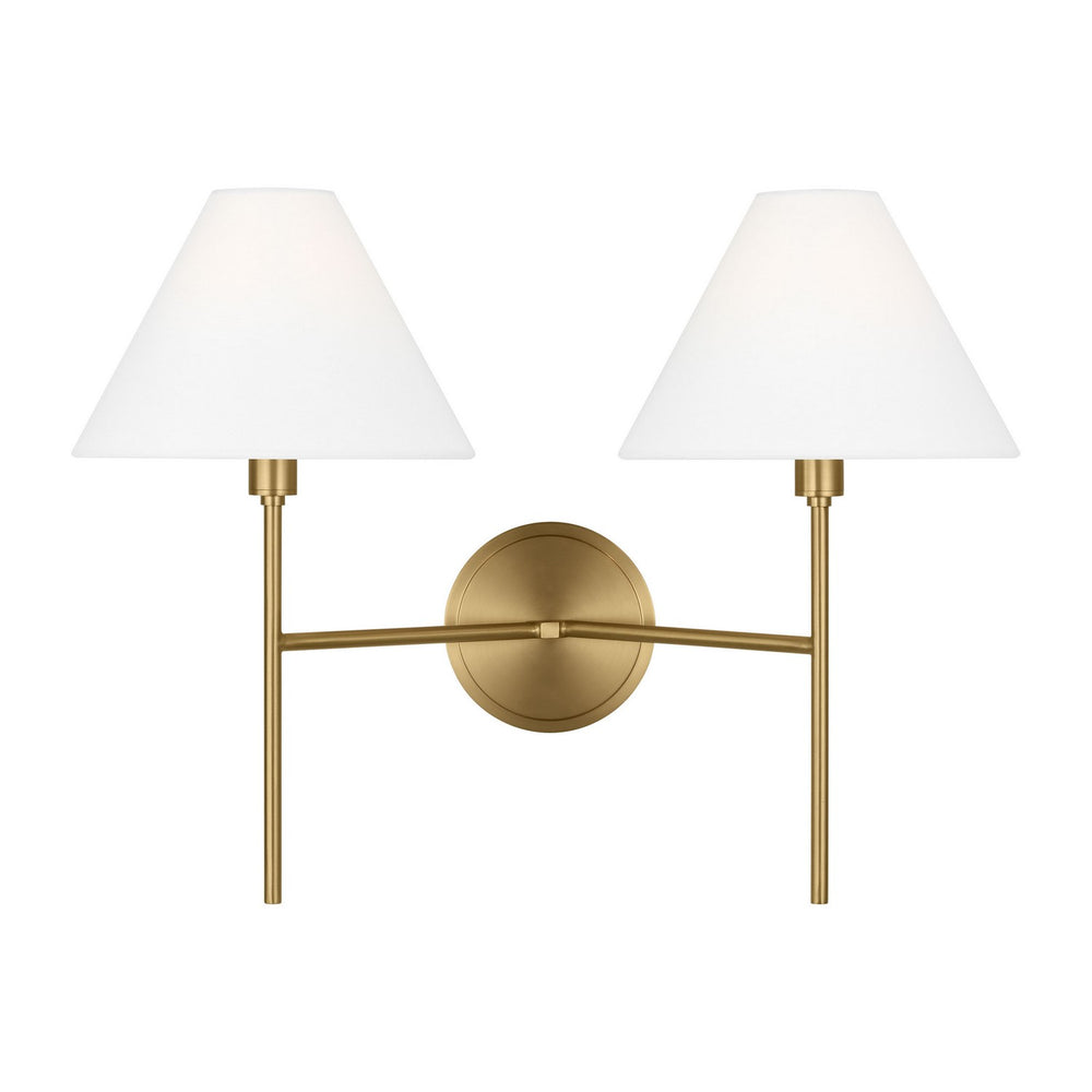 Visual Comfort Studio Canada - Two Light Wall Sconce - Ridgewood - Burnished Brass- Union Lighting Luminaires Decor