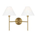 Visual Comfort Studio Canada - Two Light Wall Sconce - Ridgewood - Burnished Brass- Union Lighting Luminaires Decor