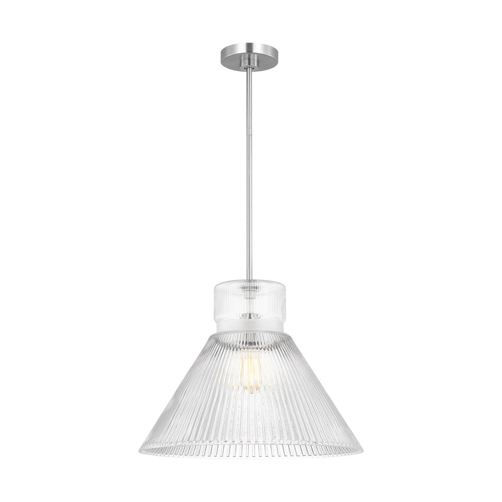 Visual Comfort Studio Canada - One Light Pendant - Liouet - Brushed Nickel- Union Lighting Luminaires Decor