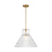 Visual Comfort Studio Canada - One Light Pendant - Liouet - Satin Brass- Union Lighting Luminaires Decor