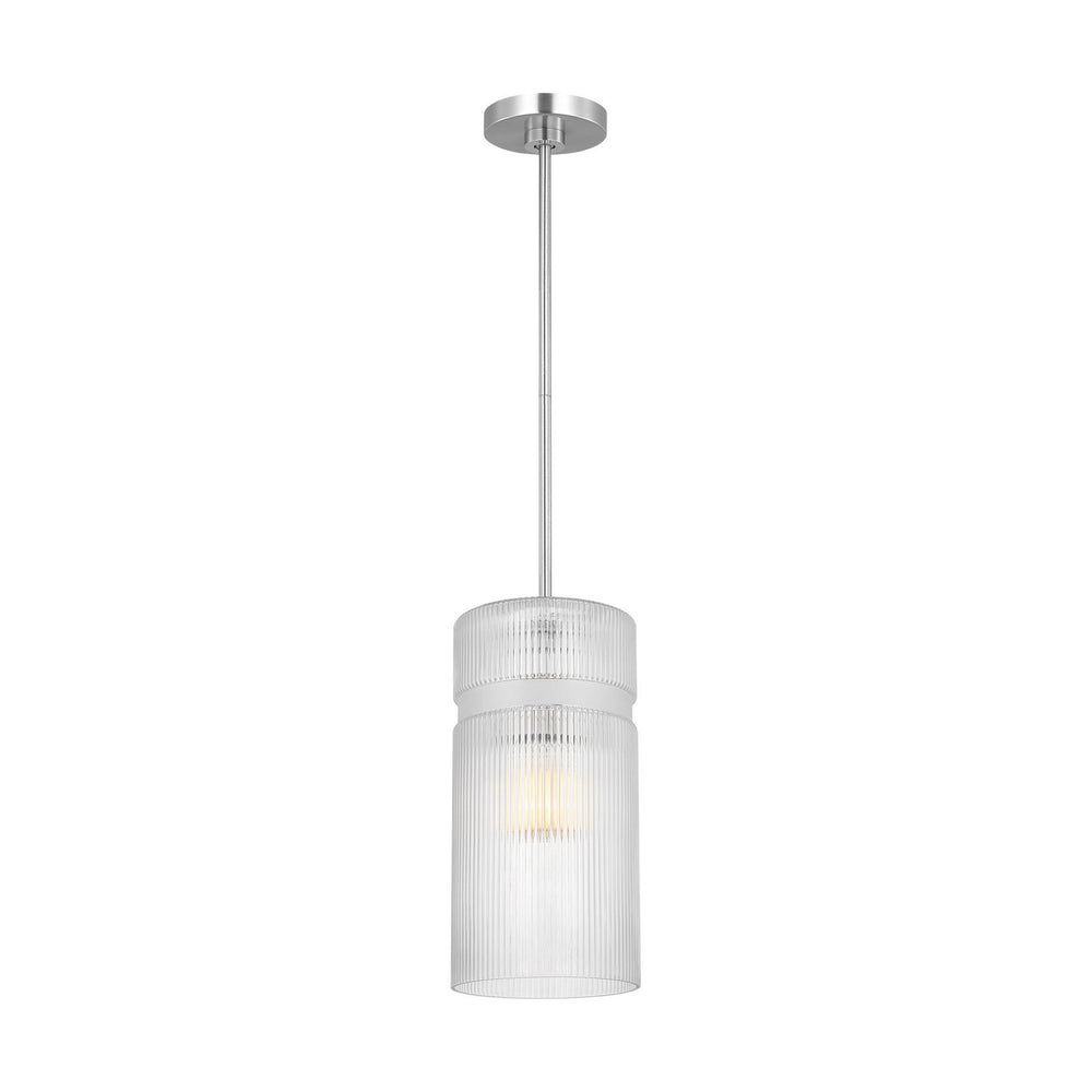Visual Comfort Studio Canada - One Light Pendant - Liouet - Brushed Nickel- Union Lighting Luminaires Decor