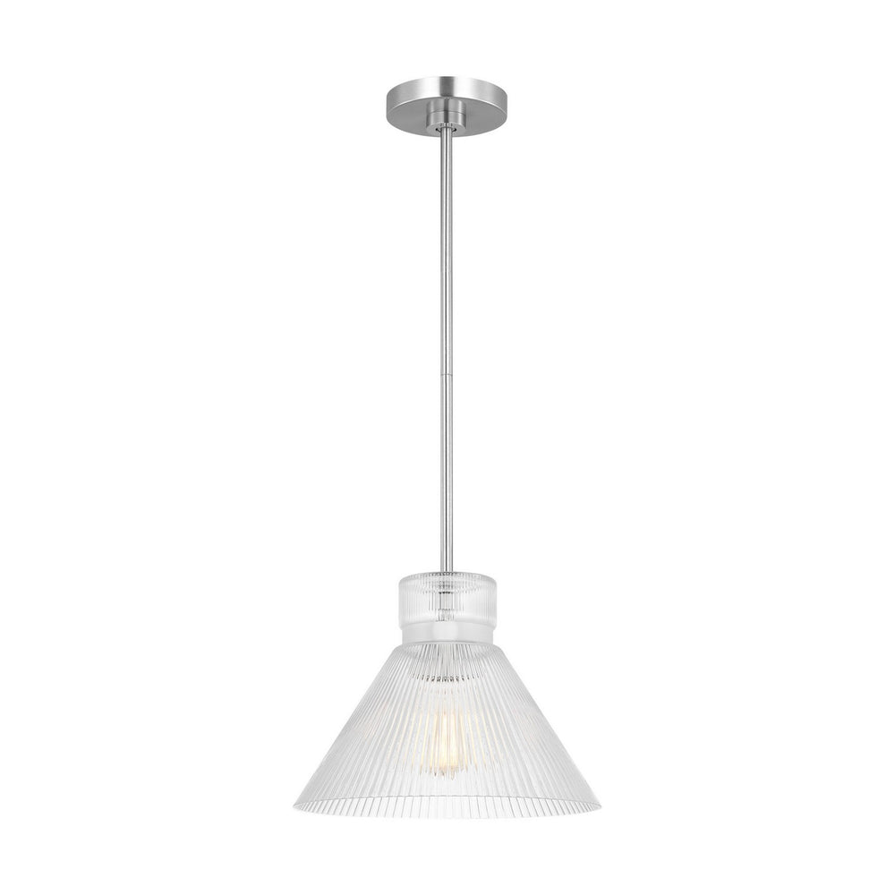 Visual Comfort Studio Canada - One Light Pendant - Liouet - Brushed Nickel- Union Lighting Luminaires Decor