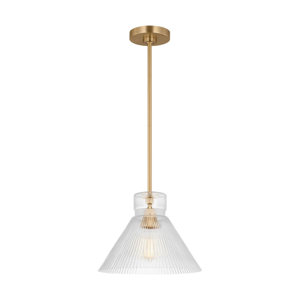 Visual Comfort Studio Canada - One Light Pendant - Liouet - Satin Brass- Union Lighting Luminaires Decor