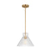 Visual Comfort Studio Canada - One Light Pendant - Liouet - Satin Brass- Union Lighting Luminaires Decor