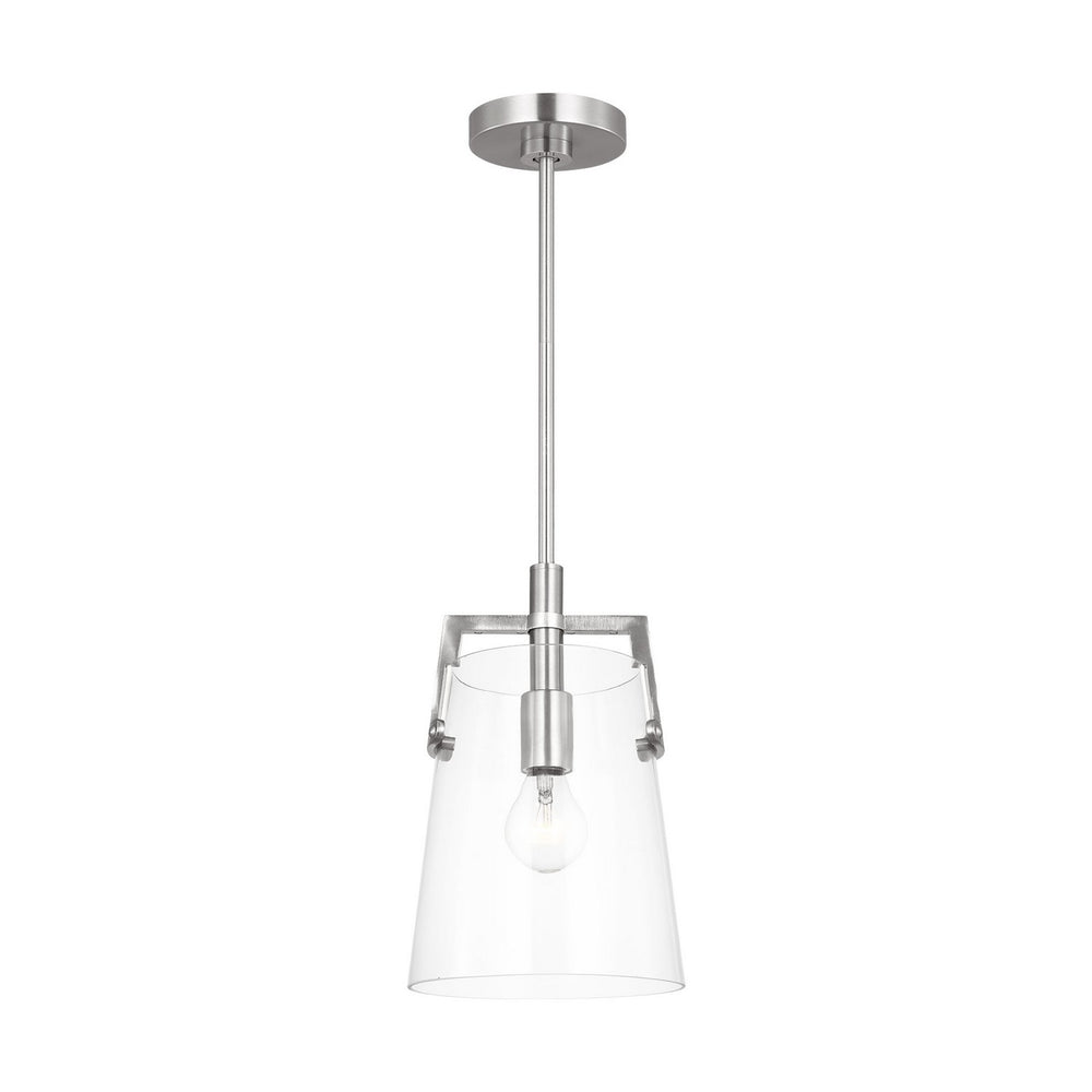 Visual Comfort Studio Canada - One Light Pendant - Crofton - Brushed Nickel- Union Lighting Luminaires Decor