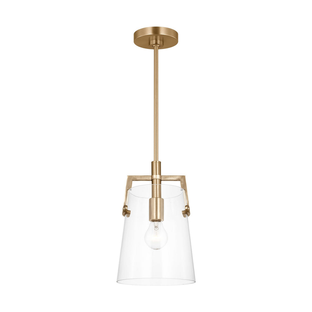Visual Comfort Studio Canada - One Light Pendant - Crofton - Satin Brass- Union Lighting Luminaires Decor